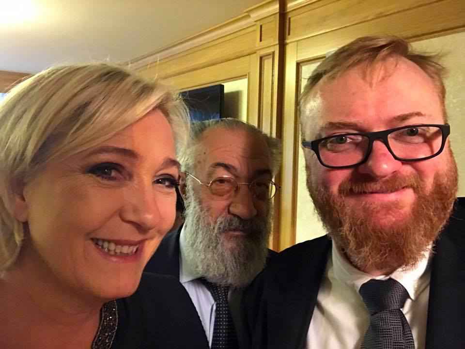 Marine Le Pen au côté de Vitaly Milonov